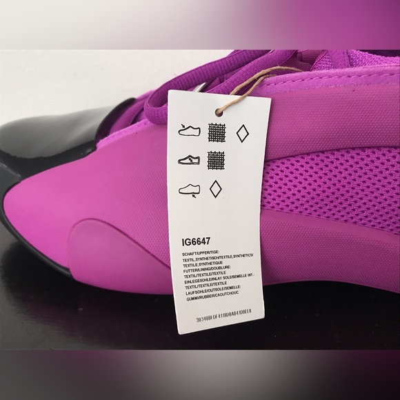 Size 9 Mens Adidas Harden Volume Vol 8 Basketball Shoes Purple Fuchsia IG6647 - Picture 7 of 7
